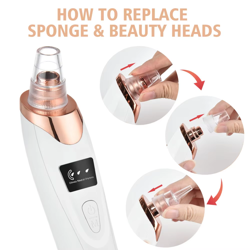 USB Rechargeable Handheld Pore Beauty Pen Absorb Redundant Skin Sebum to Unclog Congested Pore Passages on Nose and Cheeks